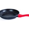 -Frying pan 20 cm red handle natural j