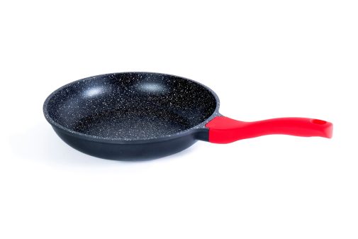 -Frying pan 20 cm red handle natural j