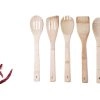 Set of 5 bamboo utensils