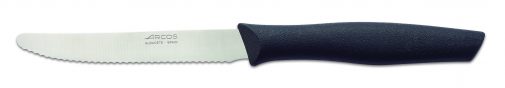 סכין ירקות משונן מעוגל 11 ס"מ ידית שחורה36/360