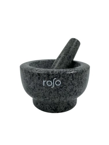 A mortar and pestle for spices from roso