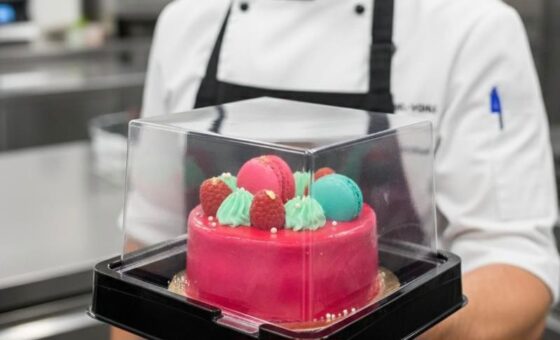 ויטרינה/Vitrina קובייה - מארז לעוגות בנטו/מאפי בוטיק